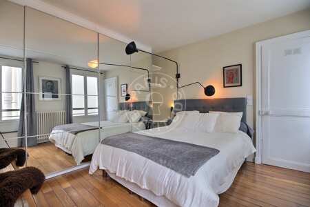 Camera da letto Appartamento arredato - 55m²  - 1 locale - Grands Boulevards / Bonne Nouvelle - Parigi