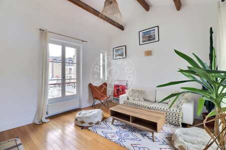 Sala Apartamento mobilado - 52m²  - 2 quartos - Invalides - Paris