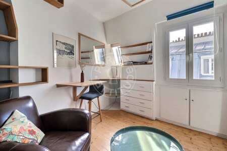 Salón Estudio amueblado - 19m²  - Marx Dormoy - París