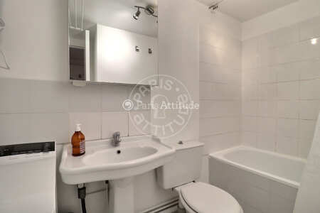 Casa de banho Quitinete mobilado - 20m²  - Saint Placide - Paris