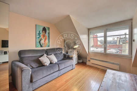 Salon Studio meublé - 25m²  - Grands Boulevards / Bonne Nouvelle - Paris