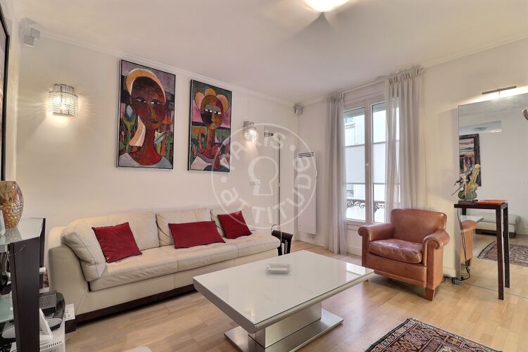 Living room - Furnished 1 bedroom - Paris 75007 - 16791