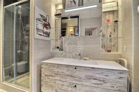 Casa de banho Apartamento mobilado - 60m²  - 1 quarto - Tour Eiffel - Paris