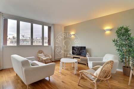 Salón Piso amueblado - 59m²  - 2 dormitorios - Porte de Saint-Cloud - París