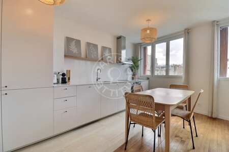 Cocina Piso amueblado - 59m²  - 2 dormitorios - Porte de Saint-Cloud - París