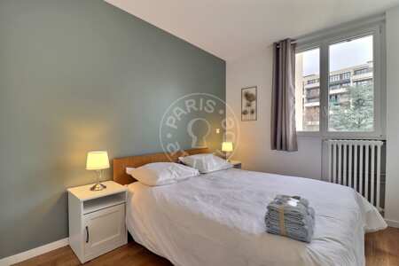 Dormitorio Piso amueblado - 59m²  - 2 dormitorios - Porte de Saint-Cloud - París
