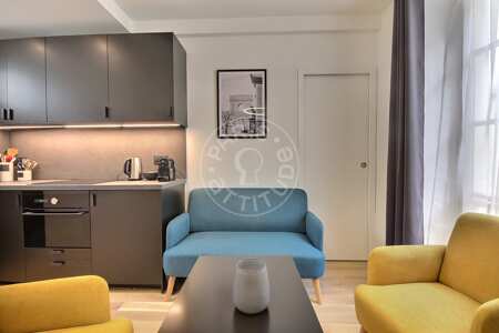 Salotto Appartamento arredato - 28m²  - 1 locale - Batignolles - Parigi