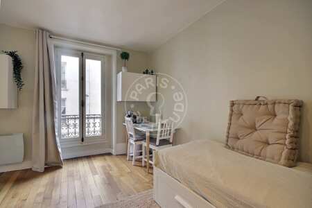 Living room Furnished studio - 22m²  - Plaisance / Pernety - Paris