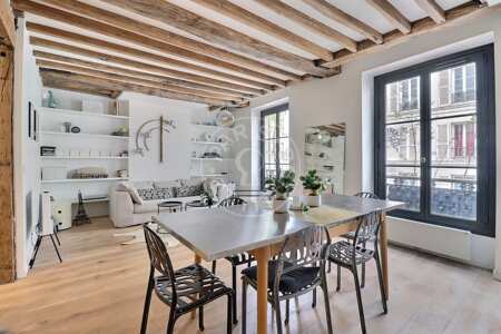 Salle à manger Appartement meublé - 47m²  - 1 chambre - Oberkampf - Paris