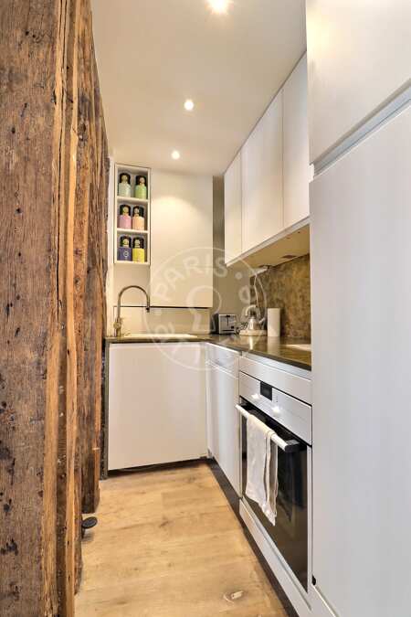 Cuisine Appartement meublé - 47m²  - 1 chambre - Oberkampf - Paris
