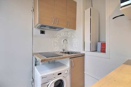 Kitchen Furnished studio - 12m²  - Ile Saint-Louis - Paris