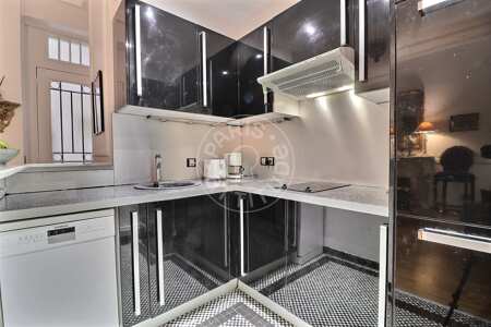 Cuisine Appartement meublé - 45m²  - 1 chambre - Rue de la Pompe - Paris