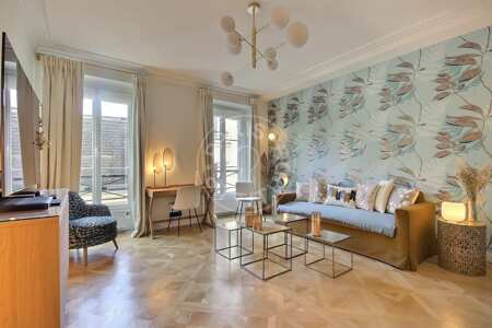 Wohnzimmer Möblierte wohnung - 38m²  - 1 Zimmer - Place Monge - Paris