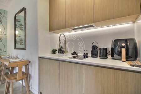 Küche Möblierte wohnung - 38m²  - 1 Zimmer - Place Monge - Paris