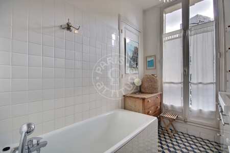 Salle de bain Appartement meublé - 133m²  - 3 chambres - Pasteur - Paris