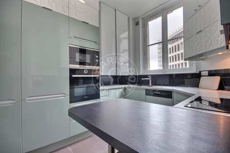 Cuisine Appartement meublé - 113m²  - 2 chambres - Grands Magasins / La Fayette - Paris