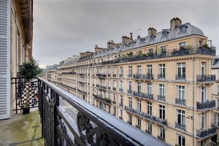 Balcon Appartement meublé - 113m²  - 2 chambres - Grands Magasins / La Fayette - Paris