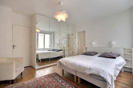 Camera da letto Appartamento arredato - 54m²  - 1 locale - Saint-Lazare - Parigi