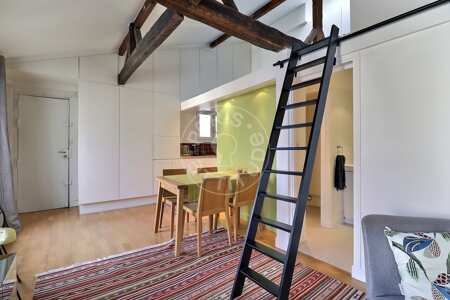Salón Estudio con alcoba amueblado - 27m²  - Oberkampf - París