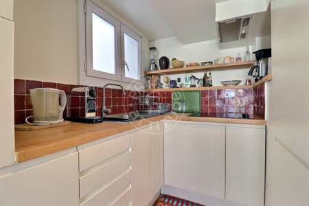 Cocina Estudio con alcoba amueblado - 27m²  - Oberkampf - París