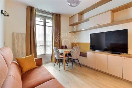 Wohnzimmer Möblierte wohnung - 38m²  - 1 Zimmer - Montmartre / Place des Abbesses - Paris