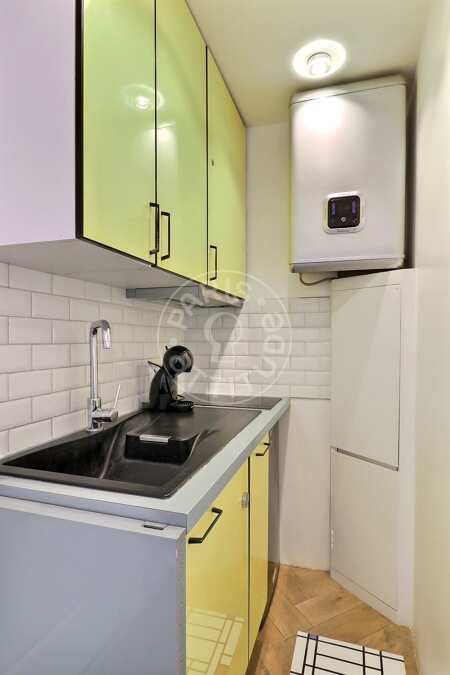 Cucina Monolocale arredato - 12m²  - Montorgueil - Parigi