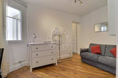 Sala Apartamento mobilado - 28m²  - 1 quarto - Batignolles - Paris