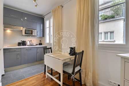 Cozinha Apartamento mobilado - 28m²  - 1 quarto - Batignolles - Paris