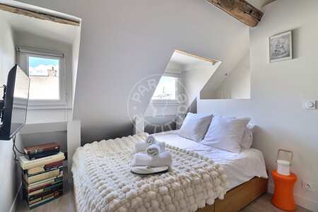Bedroom Furnished apartment - 29m²  - 1 bedroom - Montorgueil - Paris
