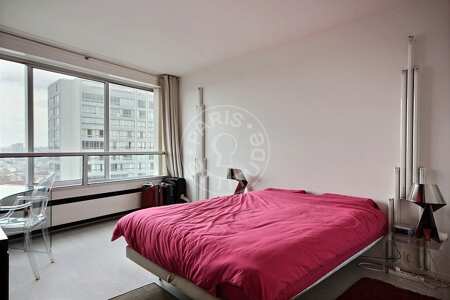 Camera da letto Appartamento arredato - 103m²  - 2 locali - Bir-Hakeim - Parigi
