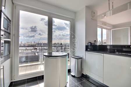Cocina Piso amueblado - 105m²  - 3 dormitorios - Oberkampf - París