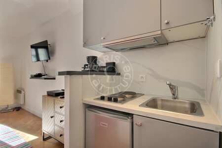 Cuisine Studio meublé - 18m²  - Grands Boulevards / Bonne Nouvelle - Paris