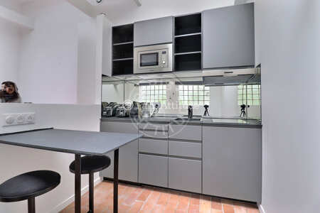 Kitchen Furnished studio - 24m² - Bercy - Paris