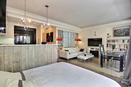 Sala Quitinete mobilado - 40m²  - Victor Hugo - Paris