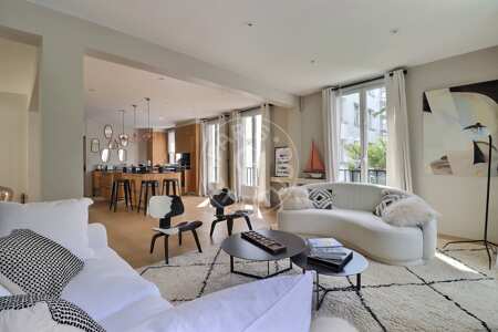 Wohnzimmer Möblierte wohnung - 109m²  - 2 Zimmer - Sacré-Cœur - Paris