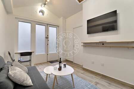 Salon Appartement meublé - 30m²  - 2 chambres - Champs-Elysées - Paris