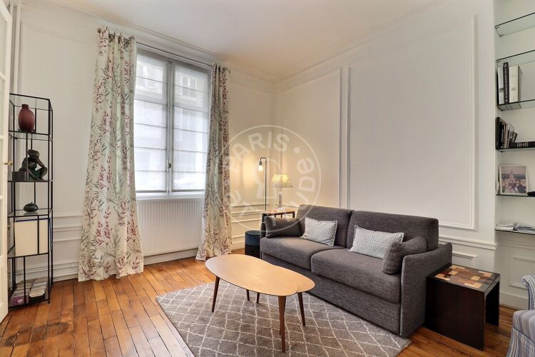 Living room - Furnished 1 bedroom - Paris 75006 - 16869