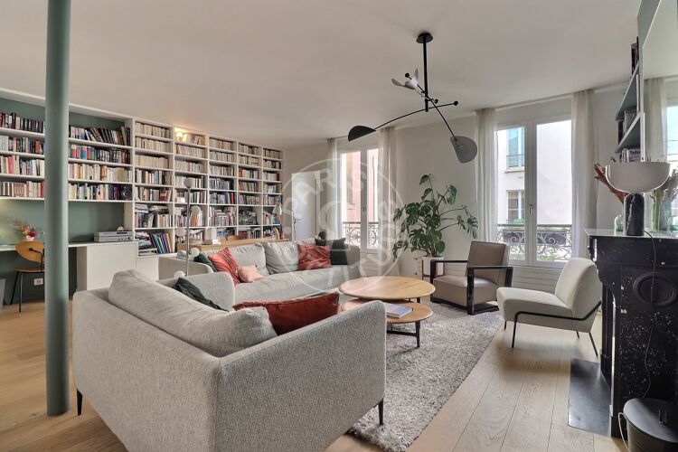 Salon - 2 chambres meublé - Paris 75003 - 16870