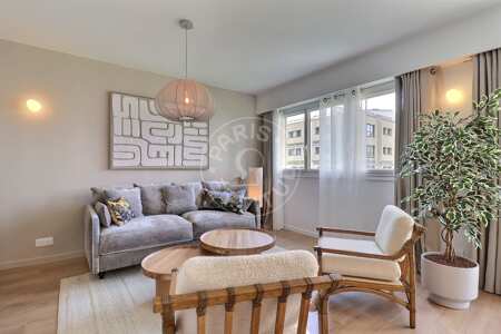 Salón Piso amueblado - 83m²  - 2 dormitorios - Parc André Citroën - París