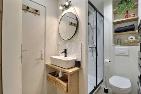 Salle de bain Studio alcove meublé - 18m²  - Montsouris - Paris