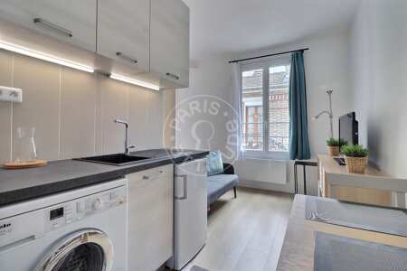 Kitchen Furnished studio alcove - 19m²  - Place d'Italie - Paris