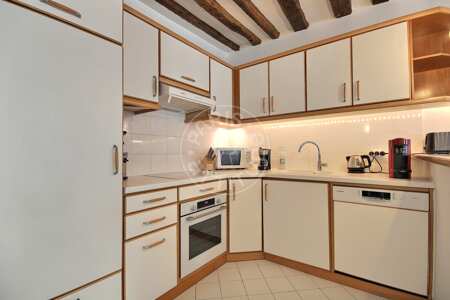 Cocina Piso amueblado - 55m²  - 2 dormitorios - Montorgueil - París