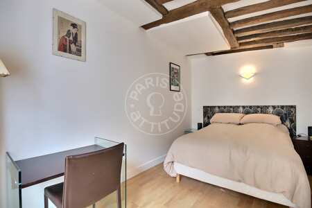 Dormitorio Piso amueblado - 55m²  - 2 dormitorios - Montorgueil - París