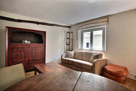 Living room Furnished apartment - 40m²  - 1 bedroom - Saint-Paul - Paris