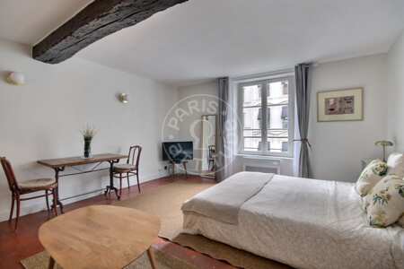 Living room Furnished studio - 29m²  - Madeleine - Paris