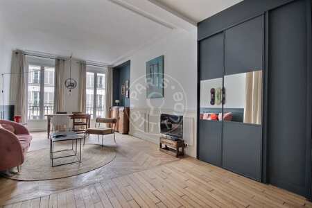 Wohnzimmer Möblierte wohnung - 45m²  - 1 Zimmer - Faubourg Saint-Martin - Paris