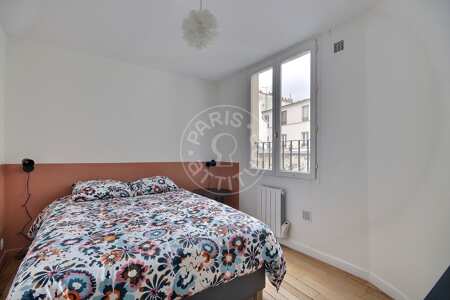 Schlafzimmer Möblierte wohnung - 45m²  - 1 Zimmer - Faubourg Saint-Martin - Paris