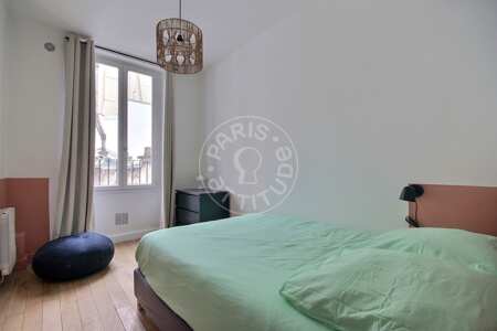 Camera da letto Appartamento arredato - 35m²  - 1 locale - Faubourg Saint-Martin - Parigi