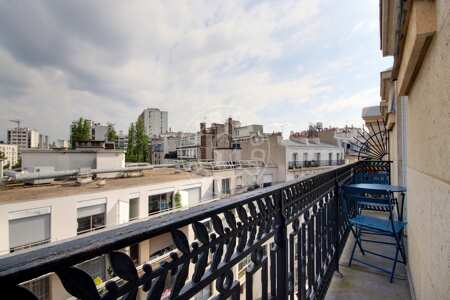 Varanda Apartamento mobilado - 59m²  - 1 quarto - Guy Môquet - Paris