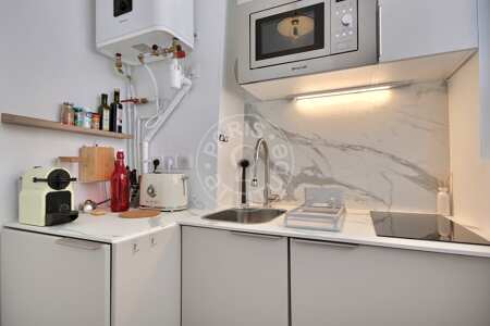 Cucina Monolocale arredato - 21m²  - Temple - Parigi